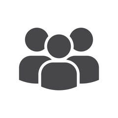 Group vector icon, simple sign for web site and mobile app.