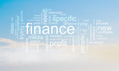 Business main terms . Mixed media