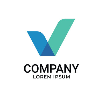 Letter V Element logo design vector for Technology Innovation company, Tech icon and symbol