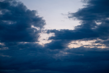 Obraz premium Texture. Evening blue sky. Dusk