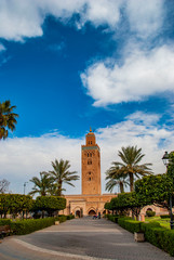 Fototapeta na wymiar Koutoubia Mosque in Marrakech, Morocco