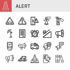 alert icon set