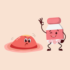 Different stages of acne.