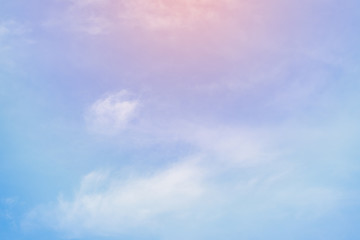 cloud background with a pastel colour