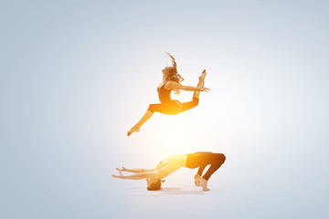 Moving to the beat. Mixed media