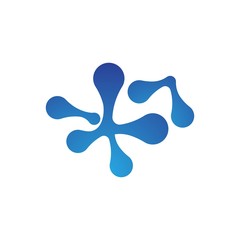 molecule logo vector