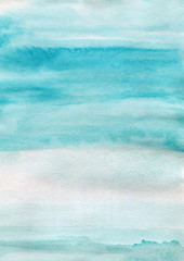 Fototapeta na wymiar Blue watercolor background texture