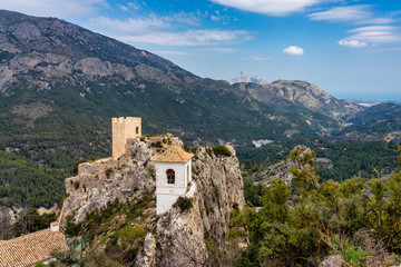 Fototapeta na wymiar The Town of Guadelest in Spain, Province of Alicante
