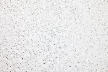 Rain droplets on glass background, Water drops on glass.