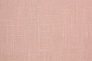 Fabric linen suit fold top view. Pink color textile