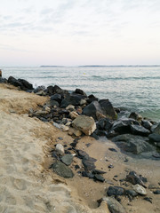 Sandy beach by the sea