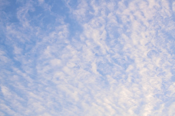 Fototapeta premium Sky and clouds with a beautiful light in the twilight