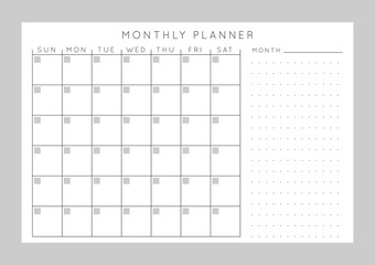 Planner sheet vector