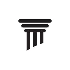 Pillar Logo Template,Column Vector