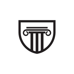 Pillar Logo Template,Column Vector