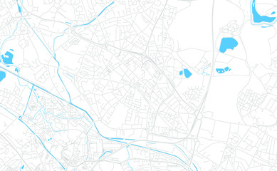 Fototapeta na wymiar West Bromwich, England bright vector map