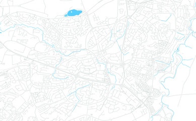 East Kilbride, Schottland bright vector map