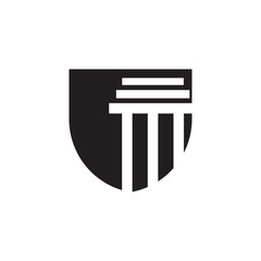 Pillar Logo Template,Column Vector