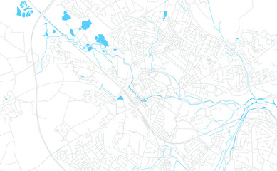 Stafford, England bright vector map