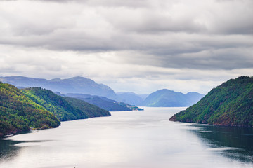 Fjord landscape, Saudafjord in Norway