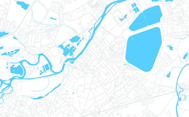 Walton-on-Thames, England bright vector map