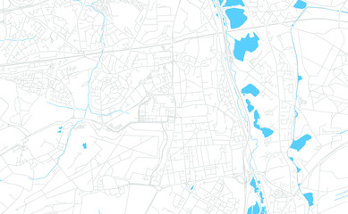 Farnborough, England bright vector map