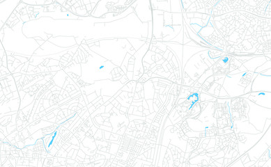 Filton, England bright vector map