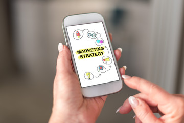 Marketing strategy concept on a smartphone