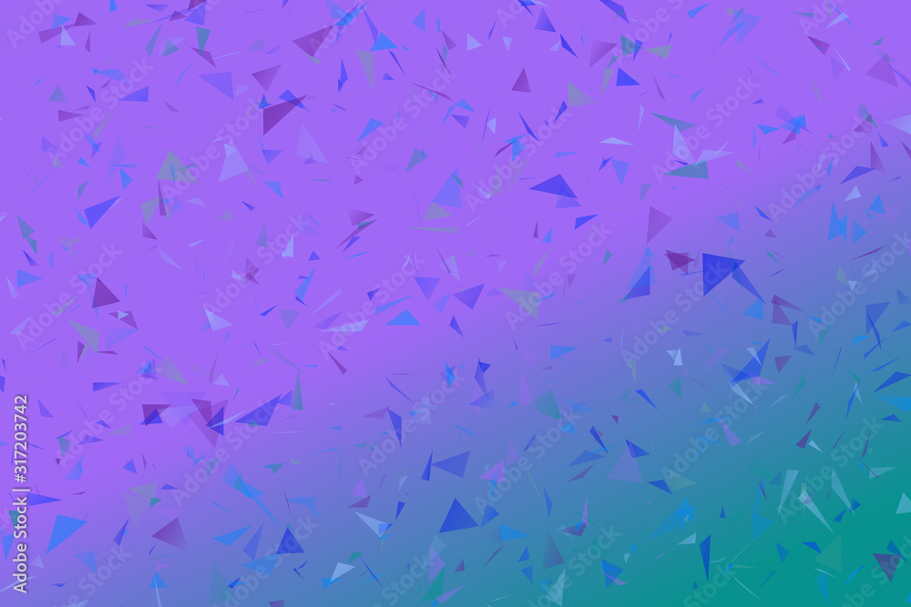 Aufkleber gradient random abstract geometrical triangle web site background - chaotic vector graphic with tria
