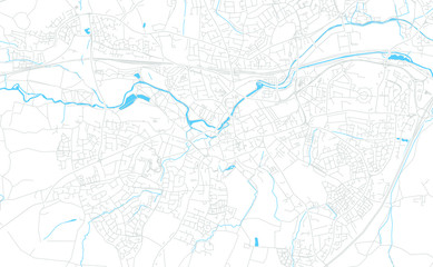Taunton, England bright vector map