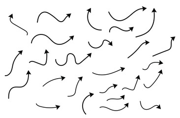 Arrows black set icons vector set collections. Arrow Cursor Modern simple illustration