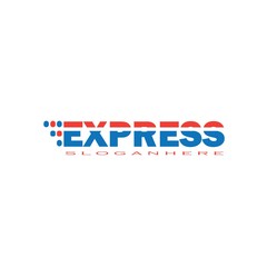 Fast Forward Express logo designs vector, Simple Express logo template
