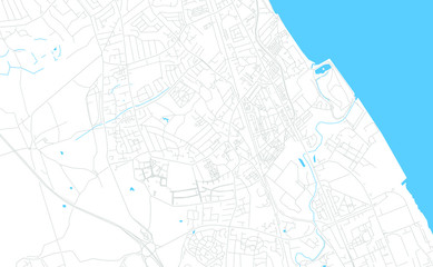 Bebington, England bright vector map