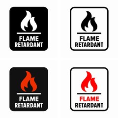 Flame resistance, fire resistant or retardant technology - obrazy, fototapety, plakaty