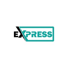 Fast Forward Express logo designs vector, Simple Express logo template