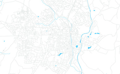 Macclesfield, England bright vector map