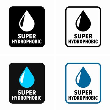 Ultra and super hydrophobic repelling water surface