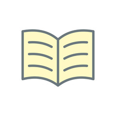 Open book icon vector design templates