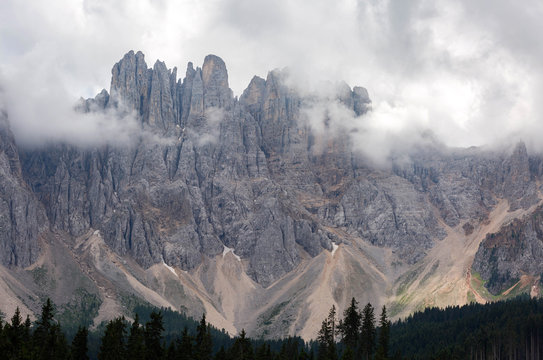 Mountains in clouds