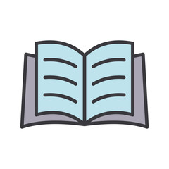 Open book icon vector design templates
