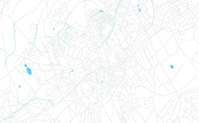 Epsom and Ewell, England bright vector map