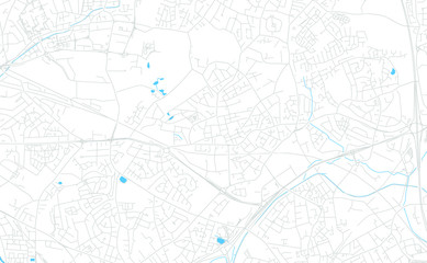 Willenhall, England bright vector map