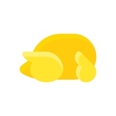 china new years related roster chicken vector in flat design,