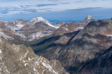 Autumn landscape in the eastern Sayan mountains