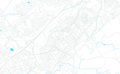 Naklejka premium Cumbernauld, Schottland bright vector map
