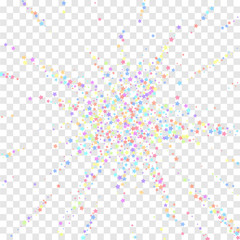 Festive confetti. Celebration stars. Colorful star