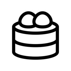 china new year related chines cake and dim sum vectors in lineal style,