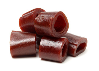 Hawthorn products on white background 