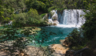 Fototapeta na wymiar KRK natural park in Croatia.
