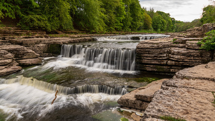 Obraz premium The Lower Falls of the Aysgarth Falls, North Yorkshire, England, UK